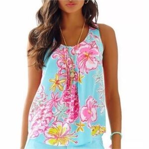 Lilly Pulitzer Dahlia Silk Top